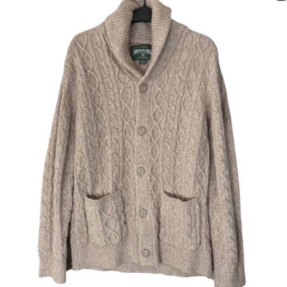 American Eagle Outfitters Other - American Eagle Cable Knit Cardigan Sweater Beige Large Unisex